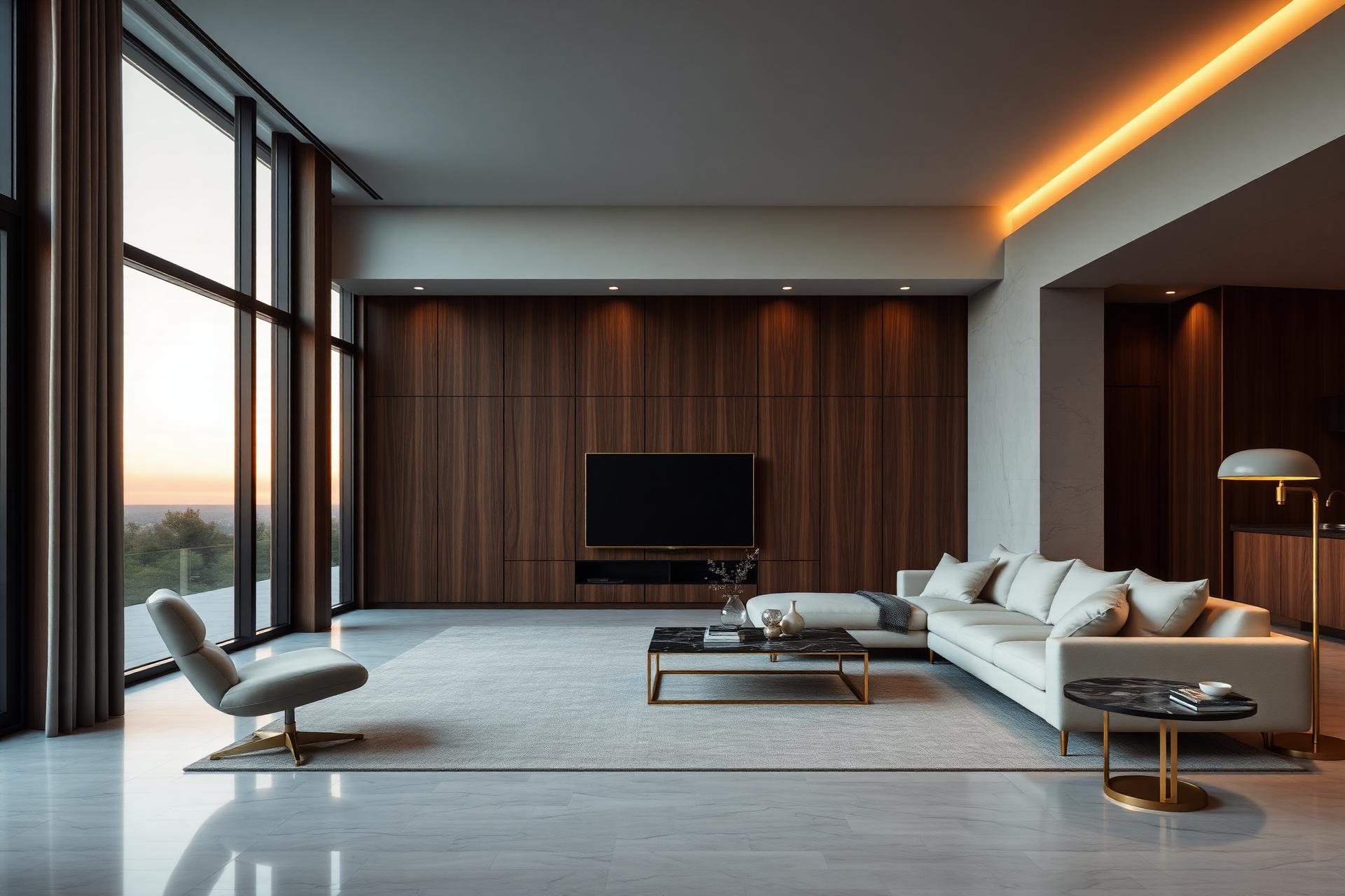 Luxury contemporary living room by Itcharah