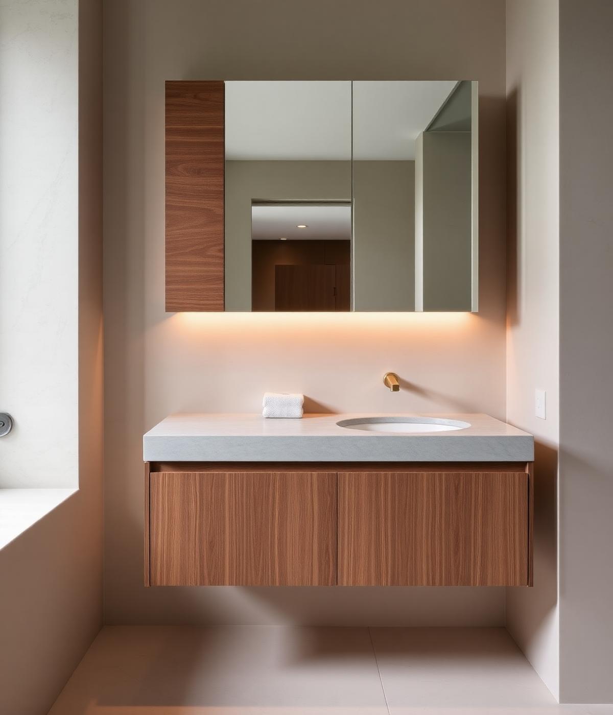 Floating Stone Vanity